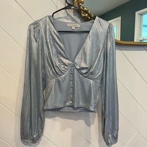 Anthropologie- Flat White blouse- Size XS